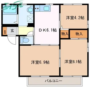 セナブセナ B【2階】の間取り