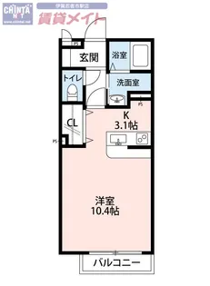 ハイツ レクエルド【2階】の間取り