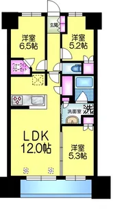 プレイズ三郷中央【11階】の間取り