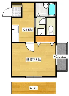 サンシャインコート志免B【2階】の間取り