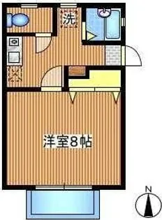 クレール(クレール)【2階】の間取り