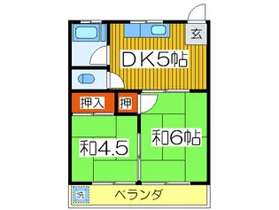 ハイツ 誠【2階】の間取り