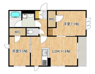 ハイツラベンダー【2階】の間取り