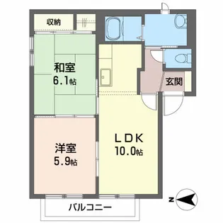 サンベルデM【1階】の間取り