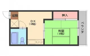 シティハイツ石本【1階】の間取り