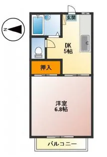 カサ・アレグレ【1階】の間取り