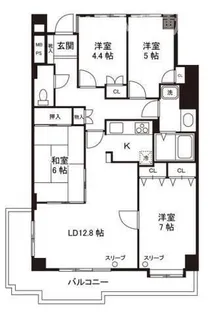 コスモ南柏【2階】の間取り