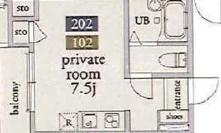 アーベインテラス大塚【1階】の間取り