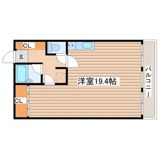 ハイマート小松島【3階】の間取り
