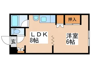 コーポしらかば【2階】の間取り