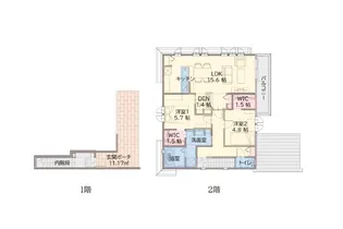 千代町小路レジデンスE【2階】の間取り