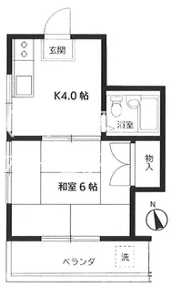 プラザ生水【2階】の間取り
