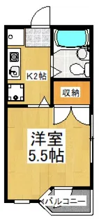 クリエイティブ久米川【2階】の間取り