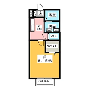ラポールICHIGI【1階】の間取り