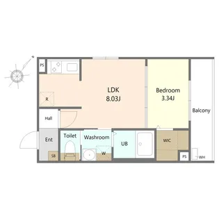 グランドール川内III【3階】の間取り