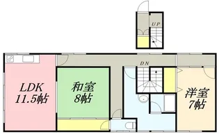 堤アパート2階【2階】の間取り