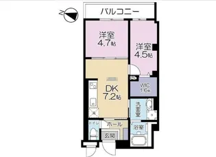 A.FLATII【2階】の間取り