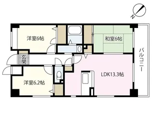 エスペランサ西原【4階】の間取り