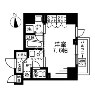 プライマル上野EAST【6階】の間取り