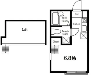 ヒルスミキ妙蓮寺【2階】の間取り