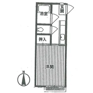 コーポリヴェール【1階】の間取り