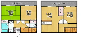 アズステーション森田【1階】の間取り