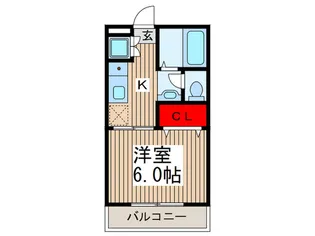 コスモプラザI【1階】の間取り