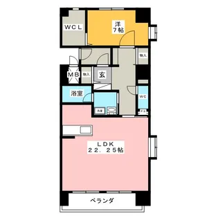 SOPHIA IZUMO【2階】の間取り