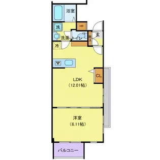 セリュークス高田馬場【5階】の間取り