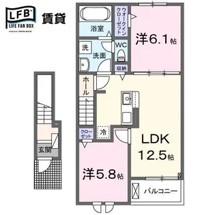 ベルオーブ I【2階】の間取り