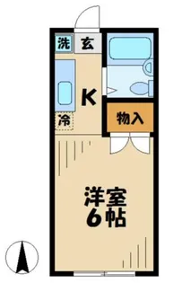 南野ハイツA棟【2階】の間取り