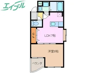 エクセレンス大宮【1階】の間取り