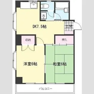 ドミール赤塚公園【4階】の間取り