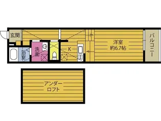 REGINA勢家【2階】の間取り