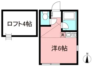 ユナイト三ツ沢公園イングリッドの杜【2階】の間取り