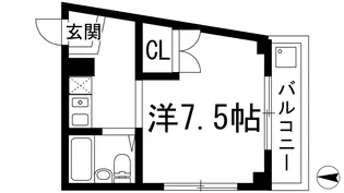 仁川ロイヤルハイツ【1階】の間取り