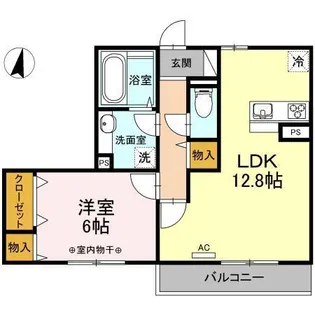 ウエストハーモニー【2階】の間取り