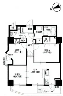 エクセル葛西臨海公園【4階】の間取り