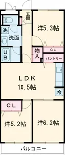 メゾンカルム中落合South【2階】の間取り