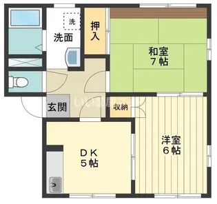 ジュネスけやき【1階】の間取り