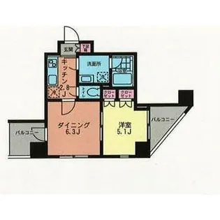 プライムアーバン目黒青葉台【8階】の間取り