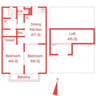 アドラブール日吉【2階】の間取り