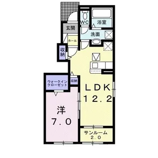 ブリーズ【1階】の間取り