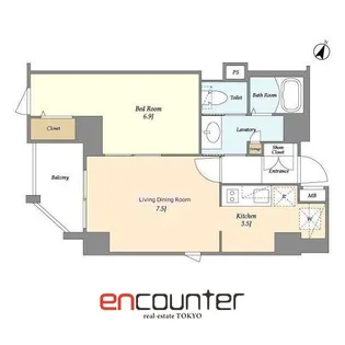 レガシア千代田三崎町【13階】の間取り