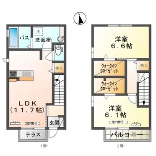 CHARME72(シャルム)【2階】の間取り