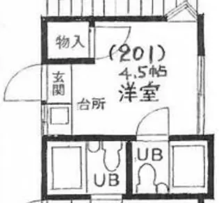 ビレッジ中野坂上【2階】の間取り