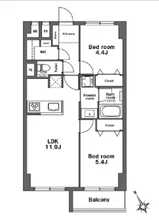 第三東個マンション【2階】の間取り
