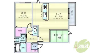 ダッフィールーム【1階】の間取り