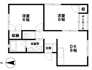 ニューフロイデ・エンゼルA棟【1階】の間取り