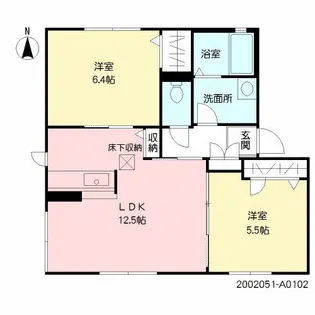 ルーチェ南荘園 積水【1階】の間取り